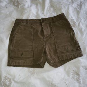 REI Olive High Waisted Shorts